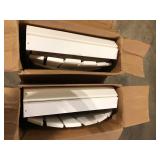 Lot of POLYWOOD Grant Park Traditional Curveback White Plastic Outdoor Patio Adirondack Chair (Set of 1) Customer Returns See Pictures