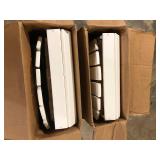 Lot of POLYWOOD Grant Park Traditional Curveback White Plastic Outdoor Patio Adirondack Chair (Set of 1) Customer Returns See Pictures