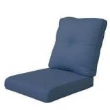 Lot of  Pocassy 22 in. x 24 in. 2-Piece CushionGuard Outdoor Lounge Chair Deep Seat Replacement Cushion Set in BlueCustomer Returns See Pictures