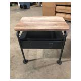 Nicipolis Sandy Gray and Antique Oak Nightstand Customer Returns See Pictures