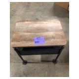 Nicipolis Sandy Gray and Antique Oak Nightstand Customer Returns See Pictures