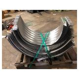 Lot of Vestal Manufacturing Vestal 37 in. x 24 in. Galvanized Metal Round Window Well Customer Returns See Pictures
