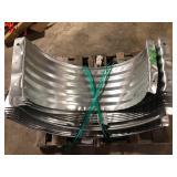 Lot of Vestal Manufacturing Vestal 37 in. x 24 in. Galvanized Metal Round Window Well Customer Returns See Pictures