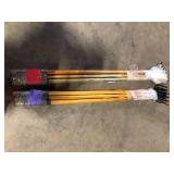 Lot of Husky 51 in. L Wood Handle 4-Tine Cultivator   Customer Returns See Pictures