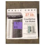 Magic Chef 27 lbs. Portable Countertop Ice Maker in Stainless Steel Customer Returns See Pictures