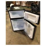 Vissani 3.1 cu. ft. 2-Door Mini Refrigerator in Stainless Steel with Freezer, ENERGY STAR    Customer Returns See Picture