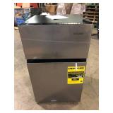 Vissani 3.1 cu. ft. 2-Door Mini Refrigerator in Stainless Steel with Freezer, ENERGY STAR    Customer Returns See Picture