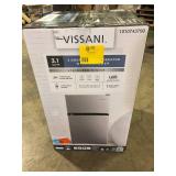 Vissani 3.1 cu. ft. 2-Door Mini Refrigerator in Stainless Steel with Freezer, ENERGY STAR    Customer Returns See Picture