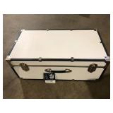 Seward Basic 32 in. x 13.25 in. x 17.75 in. Trunk, White  Customer Returns See Picture