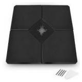 4-Pieces 238 lbs. Cantilever Offset Patio Umbrella Base Weight Stand in Black by Boyel Living Customer Returns See Picture
