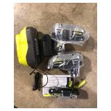 RYOBIONE+ 18V Lithium-Ion HIGH Performance Starter Kit with 2.0 Ah Battery, (2) 4.0 Ah Batteries, and Charger PSK108SB Customer Returns See Picture