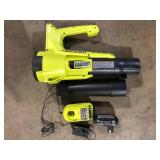 RYOBI ONE+ 18V 90 MPH 250 CFM Cordless Battery Leaf Blower/Sweeper with 2.0 Ah Battery and Charger  Customer Returns See Picture
