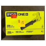 RYOBI ONE+ 18V 90 MPH 250 CFM Cordless Battery Leaf Blower/Sweeper with 2.0 Ah Battery and Charger  Customer Returns See Picture