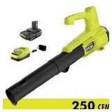 RYOBI ONE+ 18V 90 MPH 250 CFM Cordless Battery Leaf Blower/Sweeper with 2.0 Ah Battery and Charger  Customer Returns See Picture