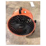 Commercial Electric 16 in. 3-Speed Drum Floor Fan in Orange High Velocity Turbo  Customer Returns See Picture