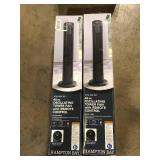 Lot of  Hampton Bay 40 in. 4 Speed Digital Oscillating Tower Fan with Remote Control in Black  Customer Returns See Picture