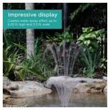 TOTALPOND 400-GPH Floating Fountain with White Lights Customer Returns See Pictures