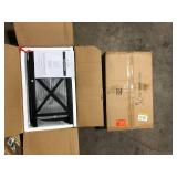 Lot of Black Night Stand Bedside Table with Drawer Wooden Side Tables Bedroom Night Stand 21.6 in. H x 12 in. W x 16 in. D Customer Returns See Pictures