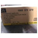 Lot of  Defiant Naples Satin Nickel Hall and Closet Door Handle Contractor Pack    Customer Returns See Picture