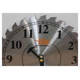 Saw Blade 10" Clock