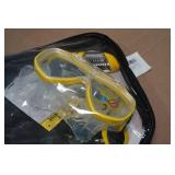 Cressi Adult Palau Fin Snorkel Set -Fin Size L/XL, Blue