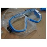 Cressi Adult Palau Fin Snorkel Set -Fin Size M/L, Blue