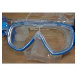 Cressi Adult Palau Fin Snorkel Set -Fin Size M/L, Blue