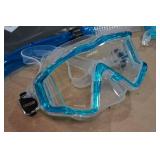 Cressi Pano 3 Snorkel Set -Blue/Clear