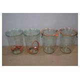 *4* Weck 850ml Mold Canning Jars