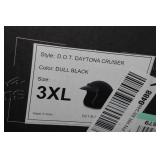 Daytona DOT Daytona Cruiser Motorcycle Helmet -3XL, Dull Black