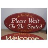 *4* Wooden Tavern Rules Sign