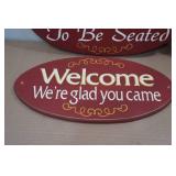 *4* Wooden Tavern Rules Sign
