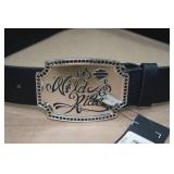 Wild Ride Leather Belt -Size Medium