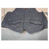 First Manufacturing Leather Vest -XXL