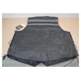 First Manufacturing Leather Vest -XXL