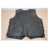 Vance Leather Vest -Size Medium