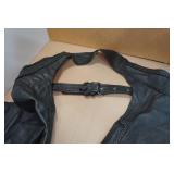 Adjustable Waist Leather Chaps