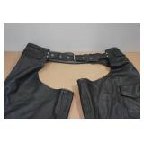 Adjustable Waist Leather Chaps
