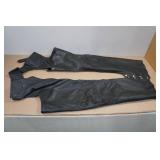 Adjustable Waist Leather Chaps
