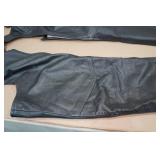 Adjustable Waist Leather Chaps