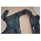 Adjustable Waist Leather Chaps