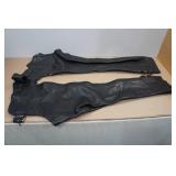 Adjustable Waist Leather Chaps