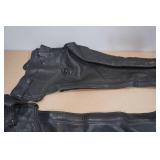 Adjustable Waist Leather Chaps