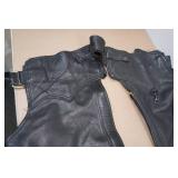 Adjustable Waist Leather Chaps