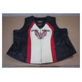 Harley Davidson Leather Vest -XL