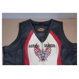 Harley Davidson Leather Vest -XL