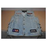 Diamond Plate Jean Vest -Medium