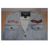 Diamond Plate Jean Vest -Medium
