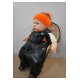 Decorative Harley Davidson Doll with Chair