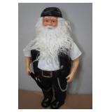 Decorative Biker Fabric Santa